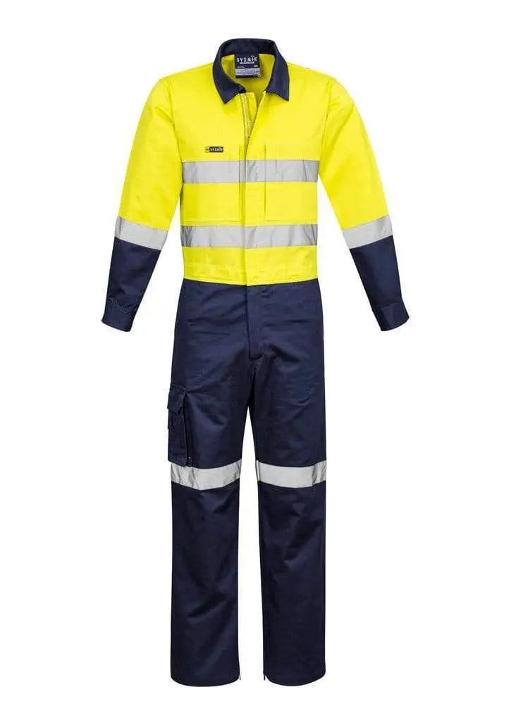 SYZMIK Men’s Rugged Cooling Taped Overall ZC804 Work Wear Syzmik Yellow/Navy 77
